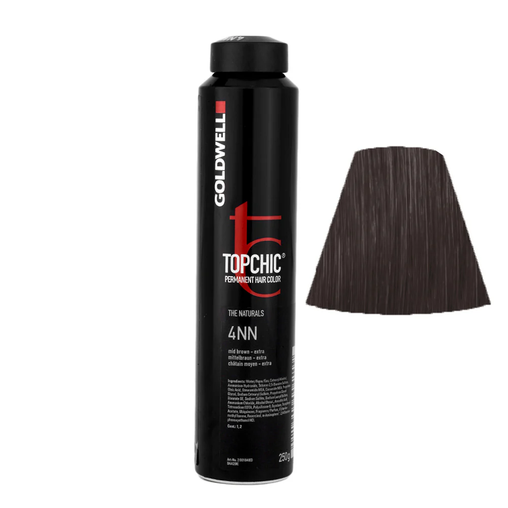 Goldwell Topchic Can 4NN Medium Brown Extra 250gr - colore permanente in bombola