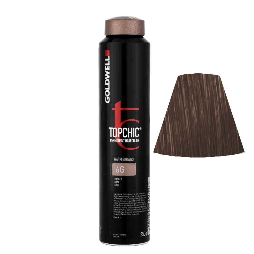 Goldwell Topchic Can W6G Tobacco 250gr - colore permanente in bombola