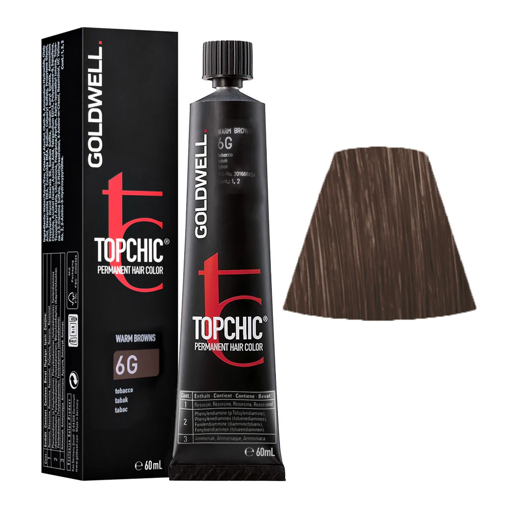 Goldwell Topchic Tube 6G Tobacco 60ml - colore permanente in tubo