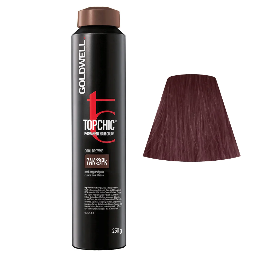Goldwell Topchic Can 7AK@Pk Cool Copper Elumenated Pink 250gr - colore permanente in bombola