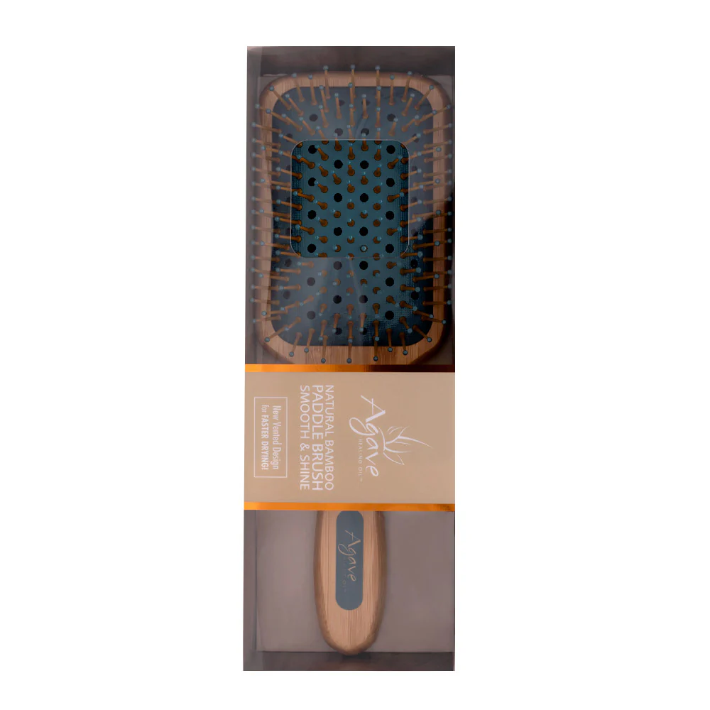 Agave Healing Oil Natural Bamboo Paddle Brush- spazzola districante - Image 3