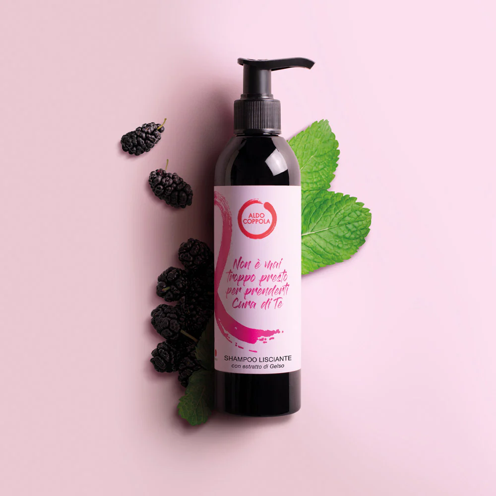 Aldo Coppola Pink Line Shampoo Lisciante Gelso 250ml - Image 2