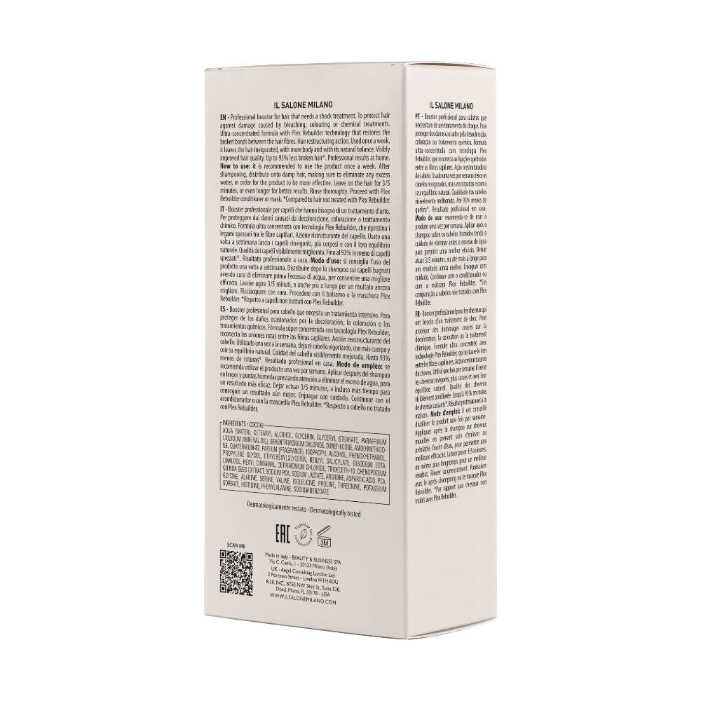 Alfaparf Milano Il Salone Plex Rebuilder Booster 4x15ml - siero ristrutturante per capelli rovinati - Image 2