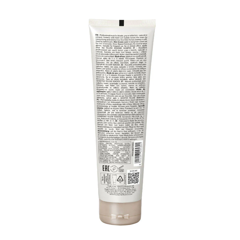 Alfaparf Milano Il Salone Yellow Remover Mask 150ml - maschera antigiallo - Image 2