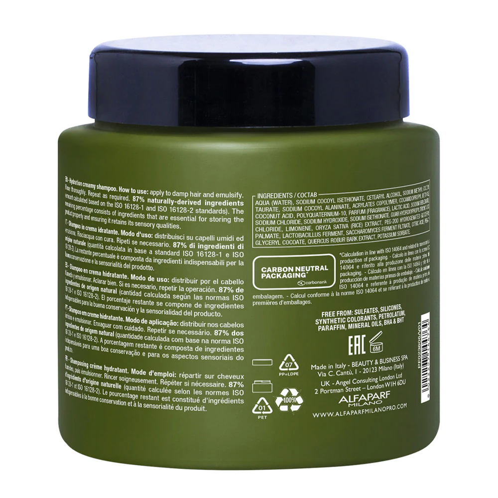 Alfaparf Milano Benvoleo Hydration Creamy Shampoo 450ml - shampoo in crema idratante - Image 2