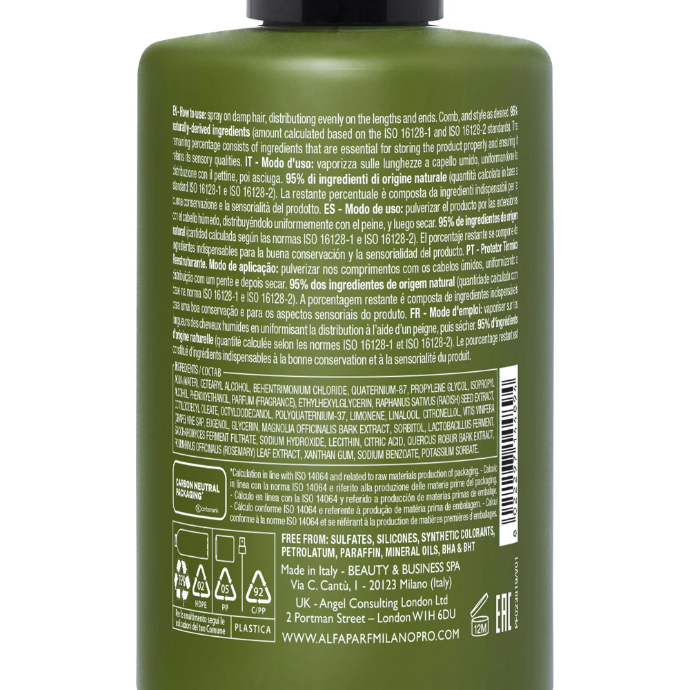 Alfaparf Milano Benvoleo Leave-In & Refresh Recovery Heat Guard 200ml - termoprotettore ristrutturante - Image 5