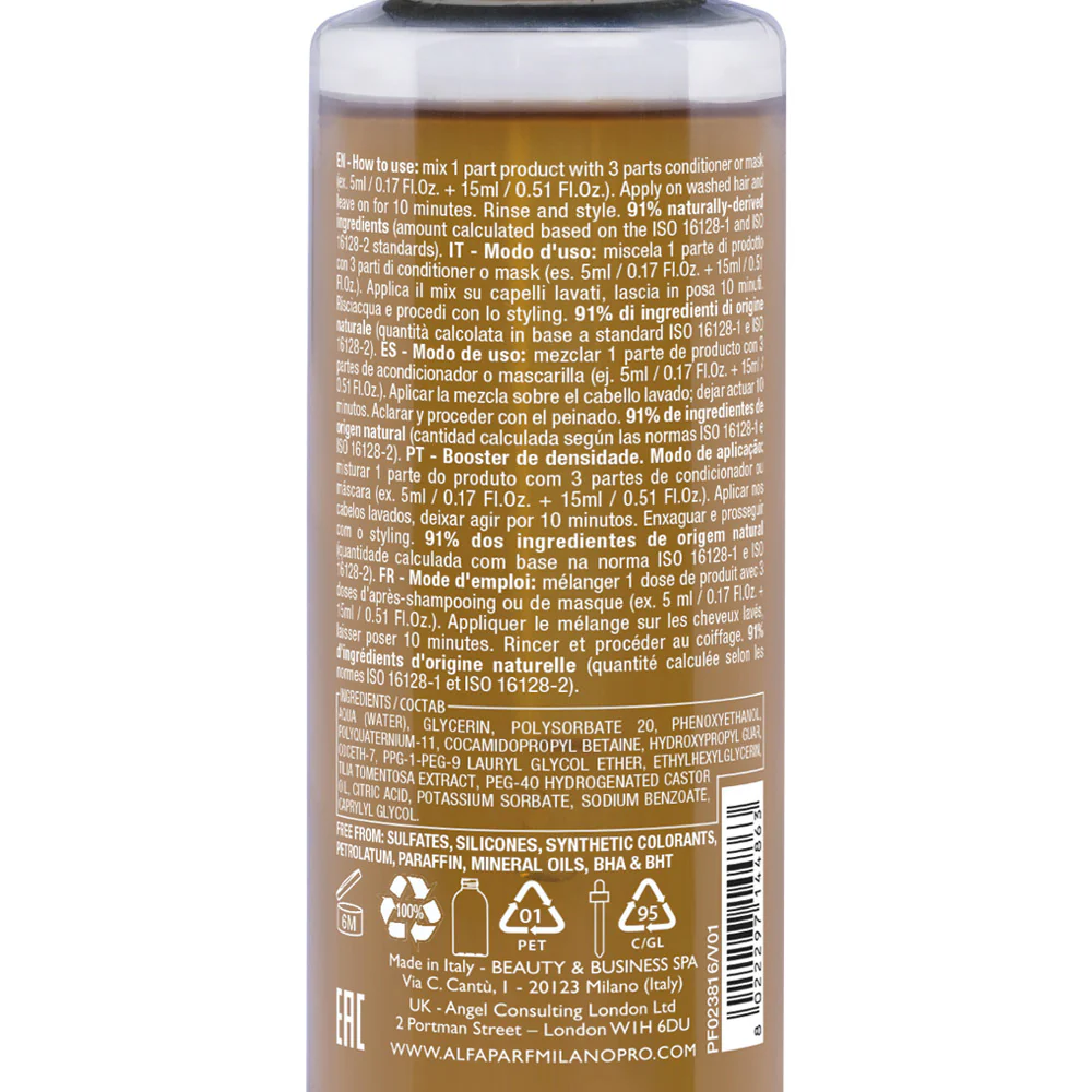 Alfaparf Milano Benvoleo Thickness Shot 100ml - booster corporizzante capelli sottili - Image 3