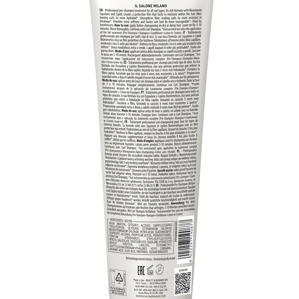 Alfaparf Milano Il Salone Curls Pre-Shampoo Treatment 300ml - trattamento pre shampoo capelli ricci - Image 2