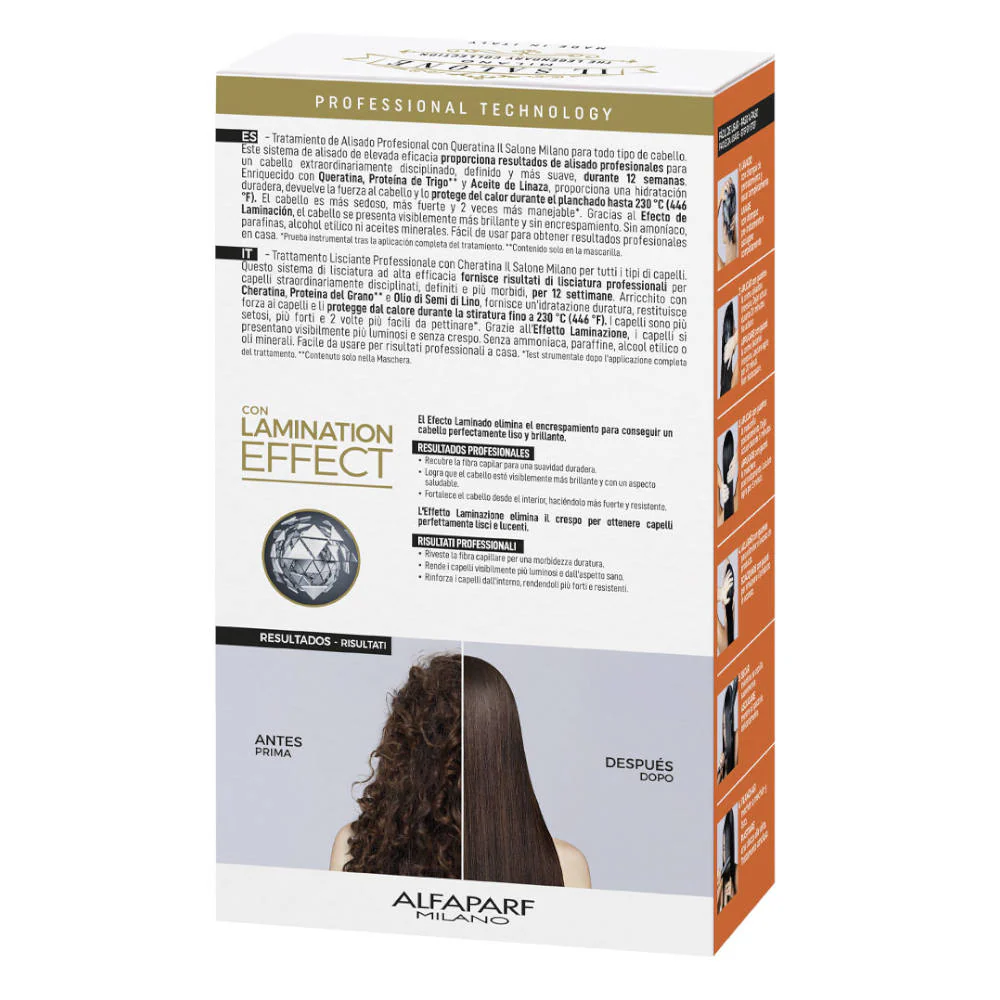 Alfaparf Milano Il Salone Straight  Kit  trattamento lisciante per tutti i tipi di capelli - Image 2