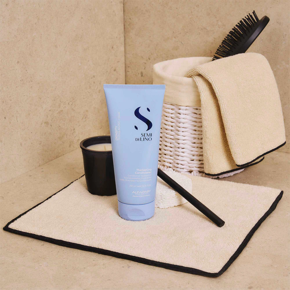 Alfaparf Milano Semi Di Lino Density Thickening Conditioner 200ml - balsamo ispessente - Image 4