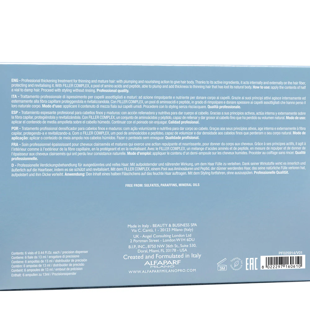 Alfaparf Milano Semi Di Lino Density Thickening Lotion 6x13ml - trattamento ispessente capelli assottigliati - Image 6