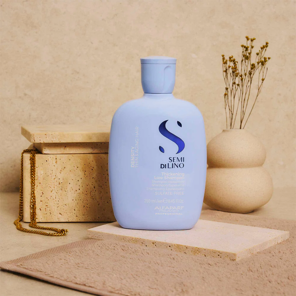 Alfaparf Milano Semi Di Lino Density Thickening Low Shampoo 250ml - shampoo ispessente - Image 4