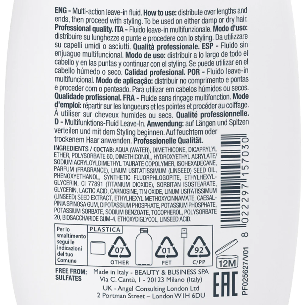 Alfaparf Milano Semi Di Lino Diamond Extraordinary All-In-1 Fluid 125ml - fluido leave-in multifunzionale - Image 6