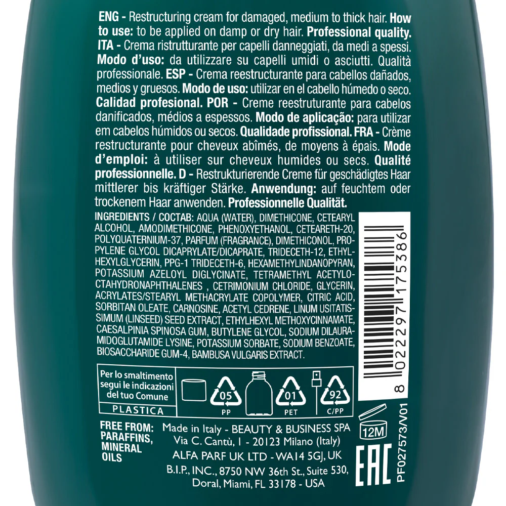 Alfaparf Milano Semi di Lino Reconstruction Anti-Damage Shield Cream 125ml - crema ristrutturante - Image 7