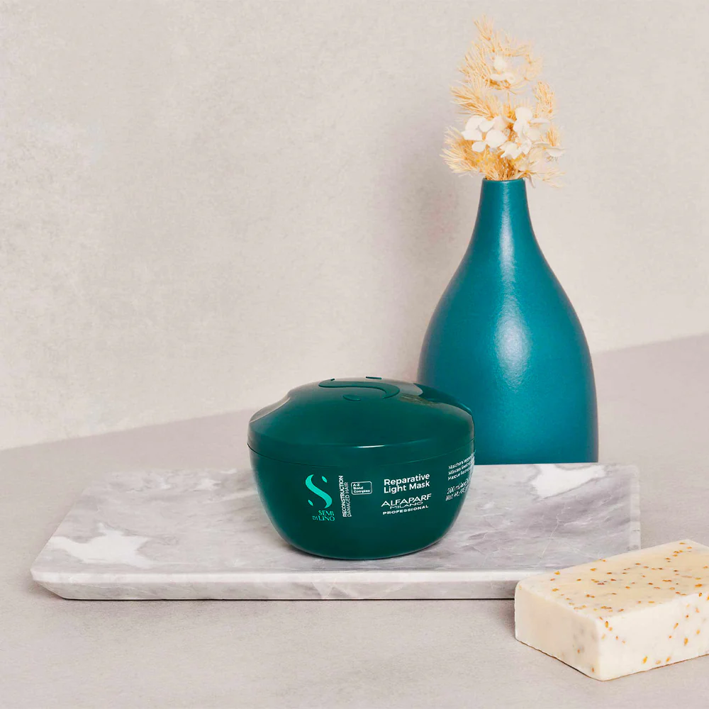Alfaparf Milano Semi di Lino Reconstruction Reparative Light Mask 200ml - maschera ristrutturante capelli fini - Image 3
