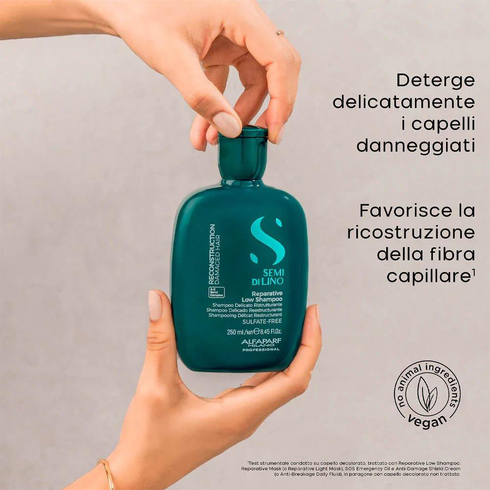 Alfaparf Milano Semi di Lino Reconstruction Reparative Low Shampoo 250ml - shampoo delicato ristrutturante - Image 5