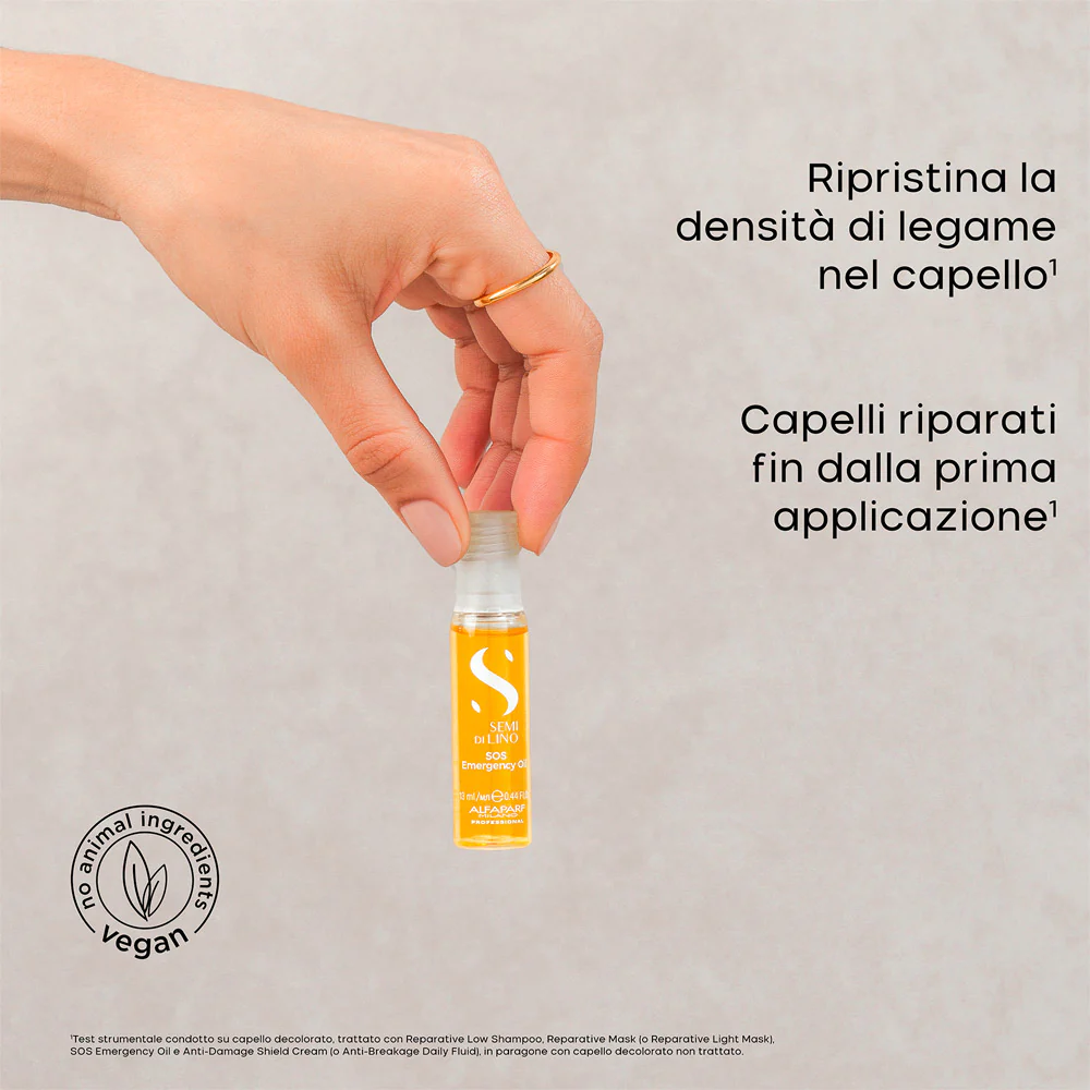 Alfaparf Milano Semi di Lino Reconstruction Reparative SOS Emergency Oil 6x13ml - trattamento ristrutturante - Image 5