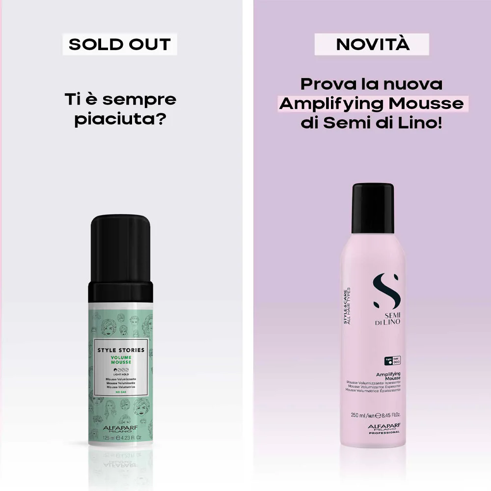 Alfaparf Milano Semi Di Lino Style&Care Amplifying Mousse 250ml - mousse capelli fini tenuta leggera - Image 5