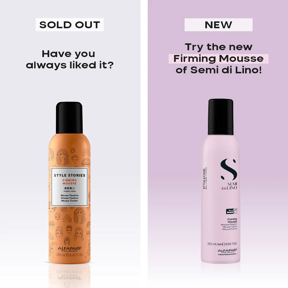 Alfaparf Milano Semi Di Lino Style&Care Firming Mousse 250ml - mousse fissativa tenuta forte - Image 3