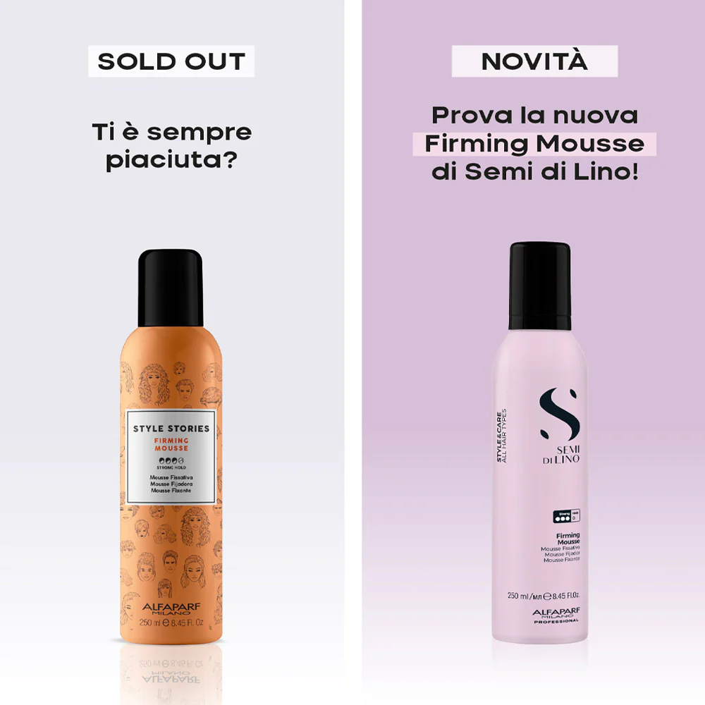 Alfaparf Milano Semi Di Lino Style&Care Firming Mousse 250ml - mousse fissativa tenuta forte - Image 4