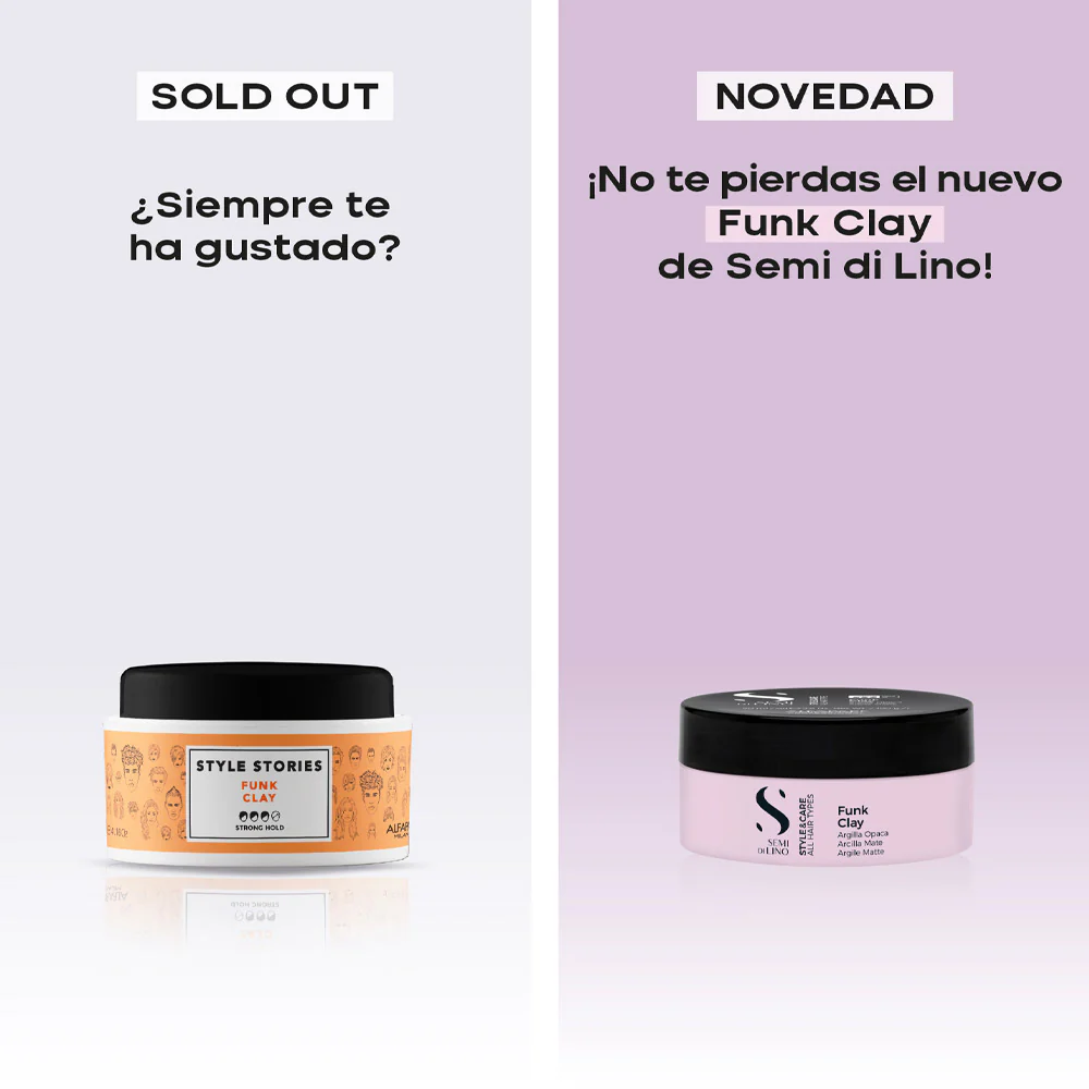 Alfaparf Milano Semi Di Lino Style&Care Funk Clay 90ml - argilla opaca tenuta forte - Image 4