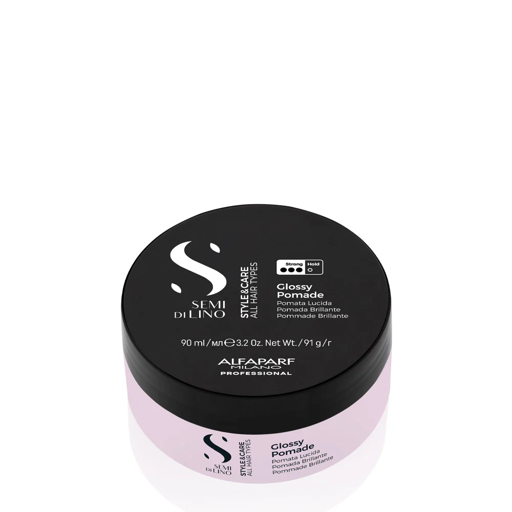 Alfaparf Milano Semi Di Lino Style&Care Glossy Pomade 90ml - cera tenuta forte - Image 2