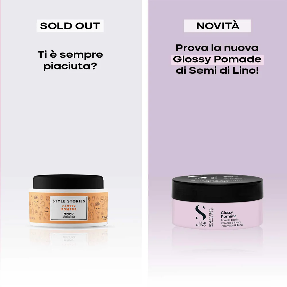Alfaparf Milano Semi Di Lino Style&Care Glossy Pomade 90ml - cera tenuta forte - Image 6