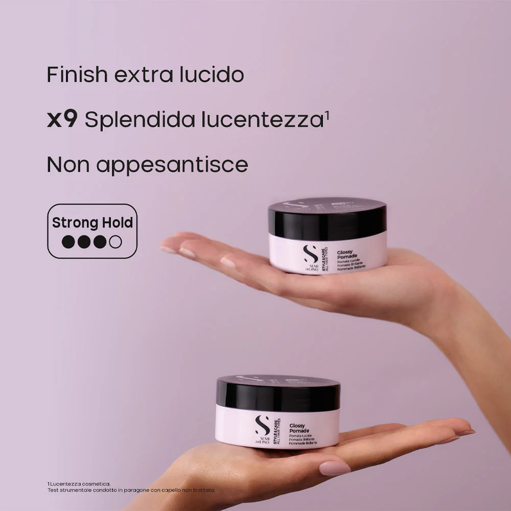 Alfaparf Milano Semi Di Lino Style&Care Glossy Pomade 90ml - cera tenuta forte - Image 7