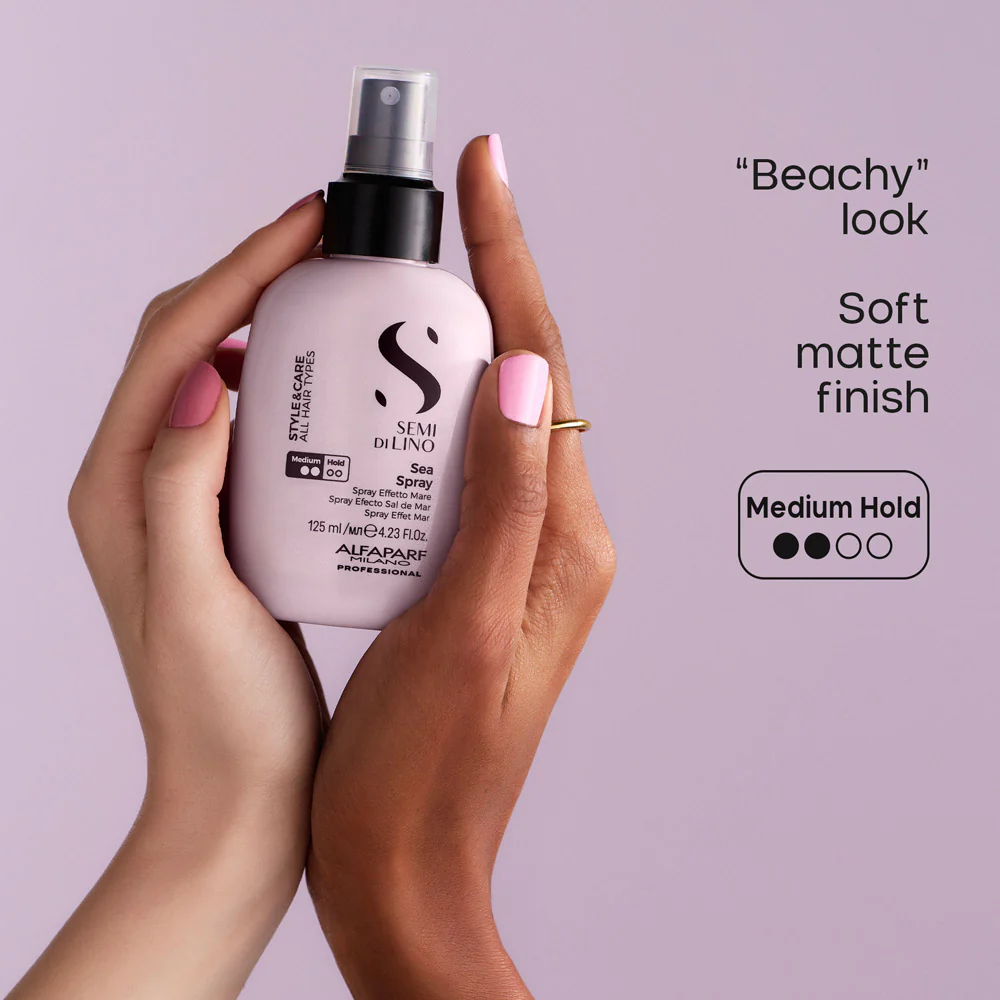 Alfaparf Milano Semi Di Lino Style&Care Sea Spray 125ml - spray al sale tenuta media - Image 3