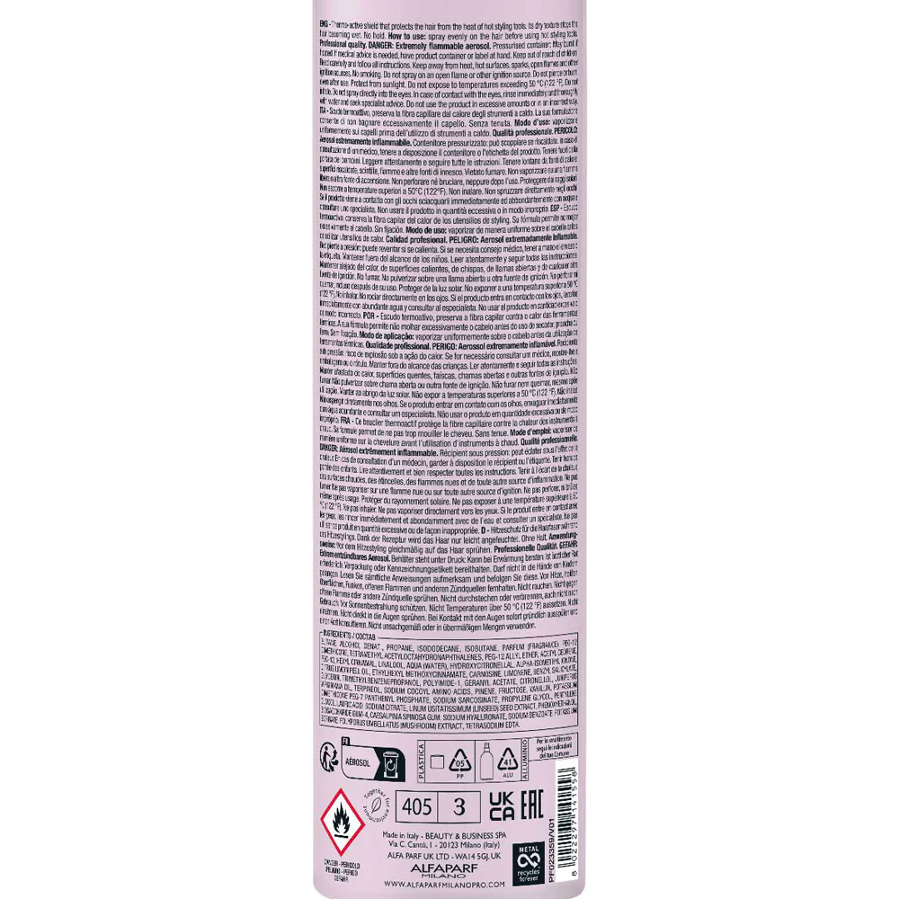 Alfaparf Milano Semi Di Lino Style&Care Thermal Protector 300ml - spray termoprotettore - Image 7