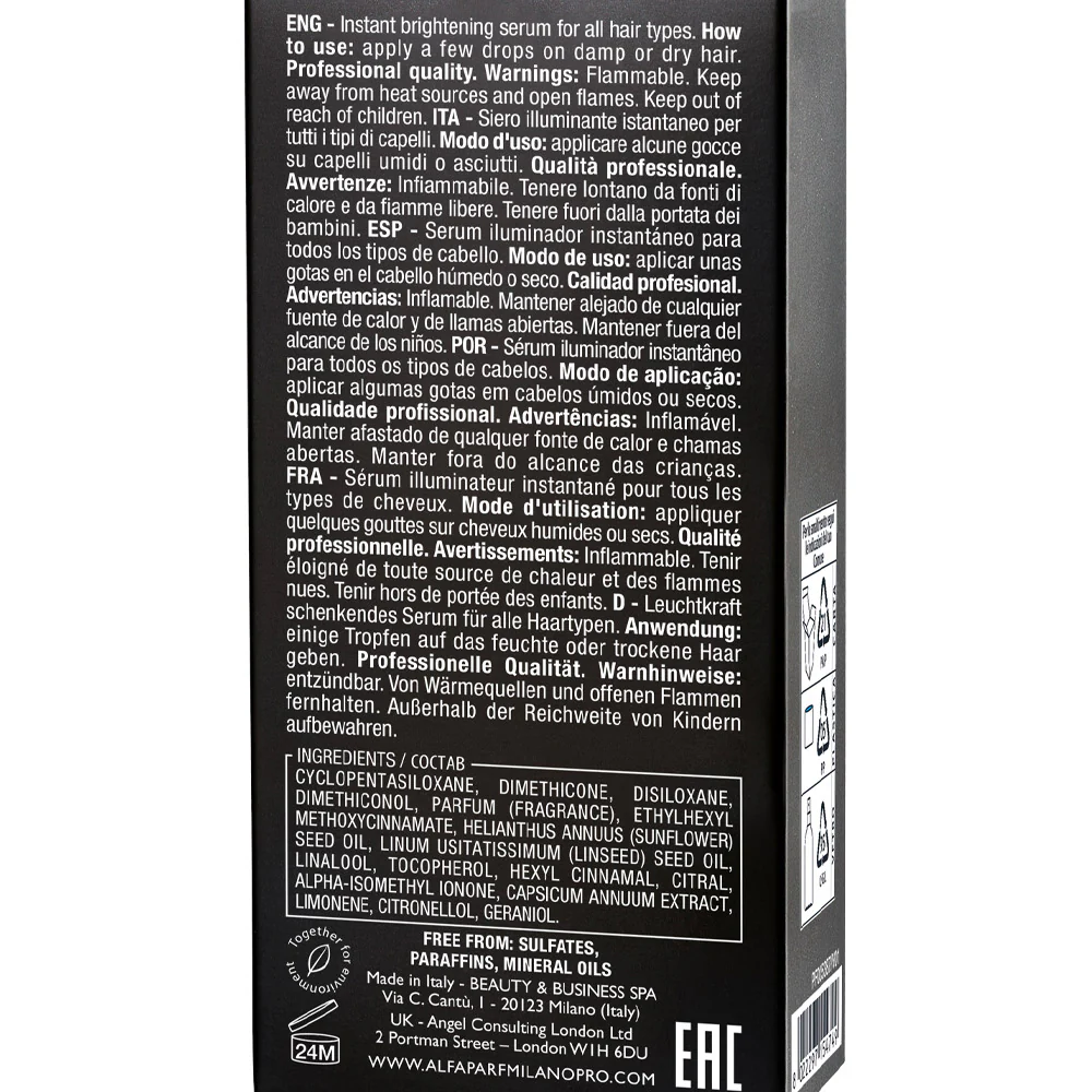 Alfaparf Milano Semi Di Lino Sublime Cristalli Liquidi 15ml - siero illuminante - Image 8