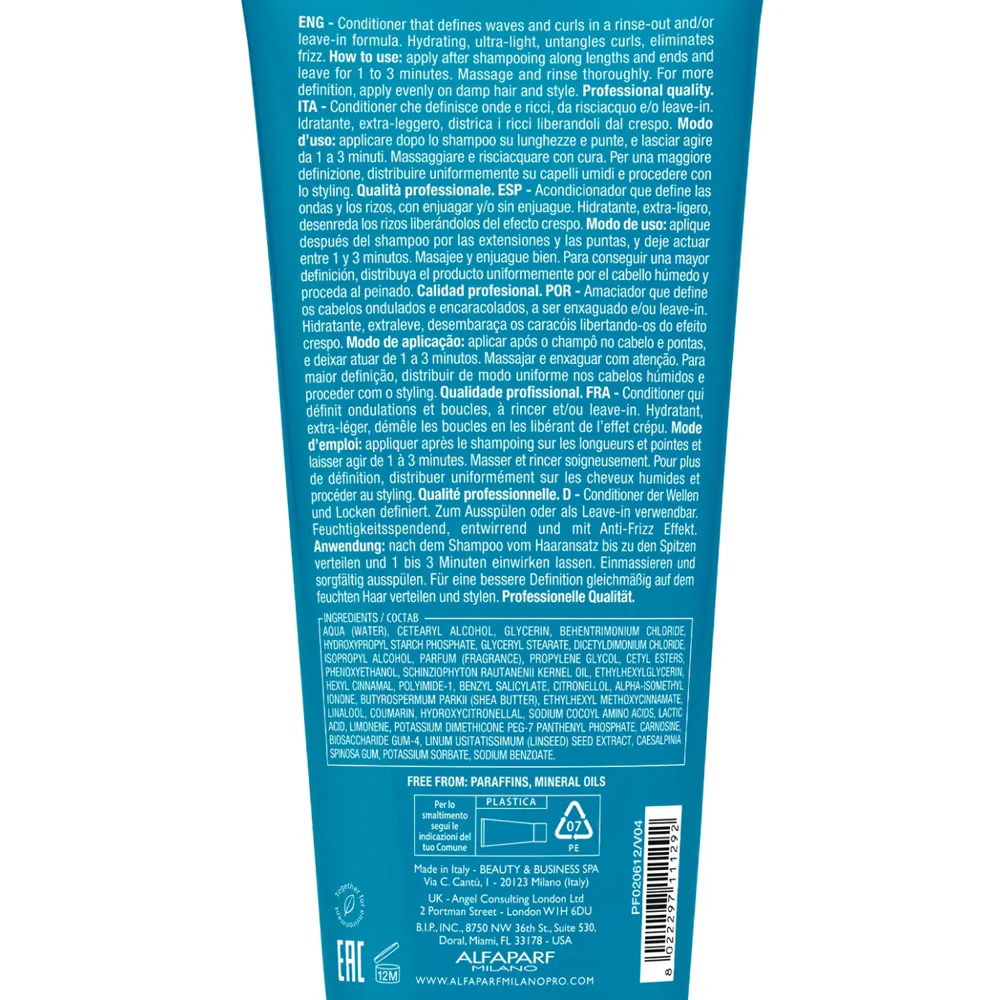 Alfaparf Milano Semi di Lino Curls Hydrating Co-Wash 200ml - balsamo detergente idratante - Image 2