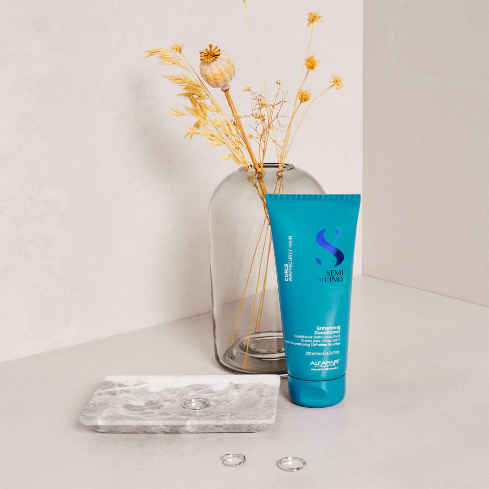 Alfaparf Milano Semi di Lino Curls Enhancing Conditioner 250ml - balsamo per capelli ricci - Image 4
