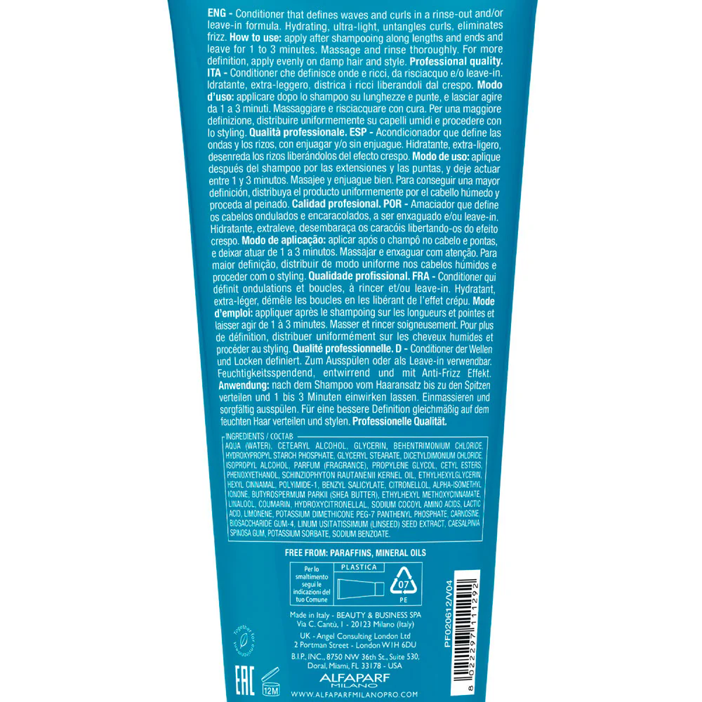 Alfaparf Milano Semi di Lino Curls Enhancing Conditioner 250ml - balsamo per capelli ricci - Image 6