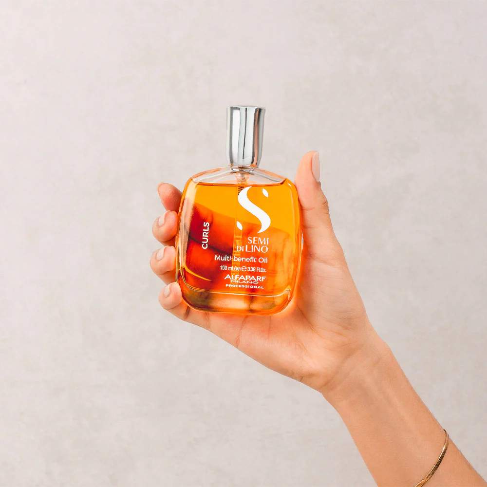 Alfaparf Milano Semi di Lino Curls Multi Benefit Oil 100ml - olio idratante per capelli ricci - Image 3