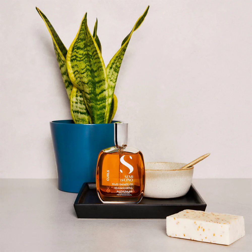Alfaparf Milano Semi di Lino Curls Multi Benefit Oil 100ml - olio idratante per capelli ricci - Image 4