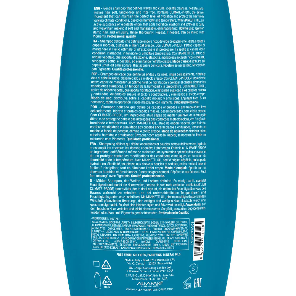 Alfaparf Milano Semi di Lino Curls Enhancing Low Shampoo 1000ml - shampoo per capelli ricci - Image 2
