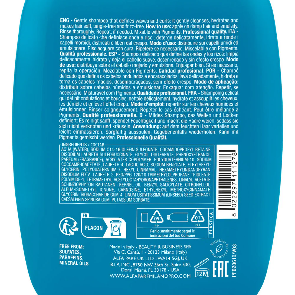Alfaparf Milano Semi di Lino Curls Enhancing Low Shampoo 250ml - shampoo per capelli ricci - Image 7
