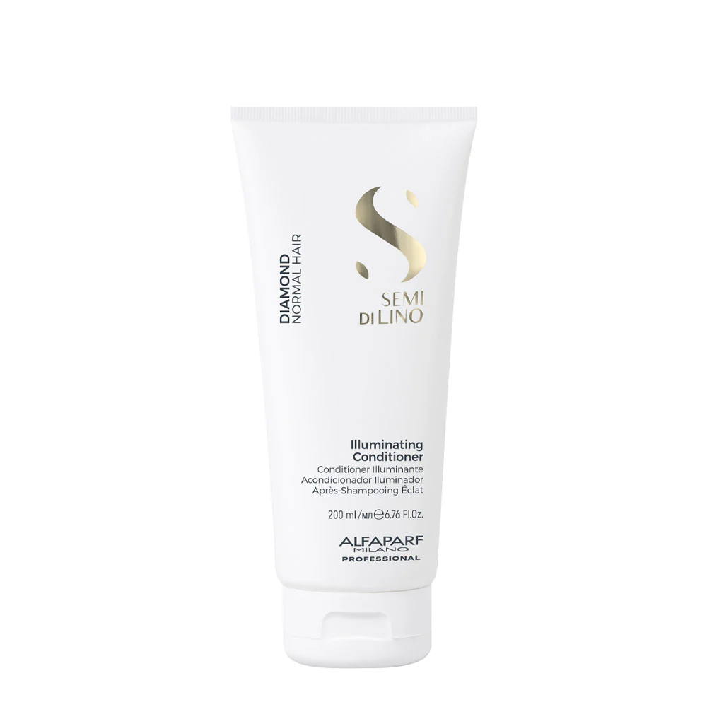 Alfaparf Milano Semi Di Lino Diamond Illuminating Conditioner 200ml - balsamo illuminante - Image 2