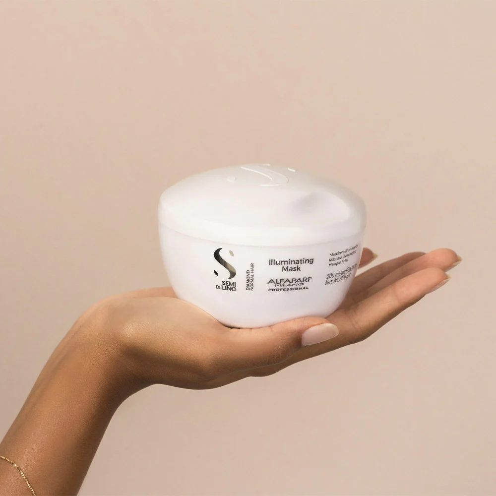 Alfaparf Milano Semi Di Lino Diamond Illuminating Mask 200ml - maschera illuminante - Image 3