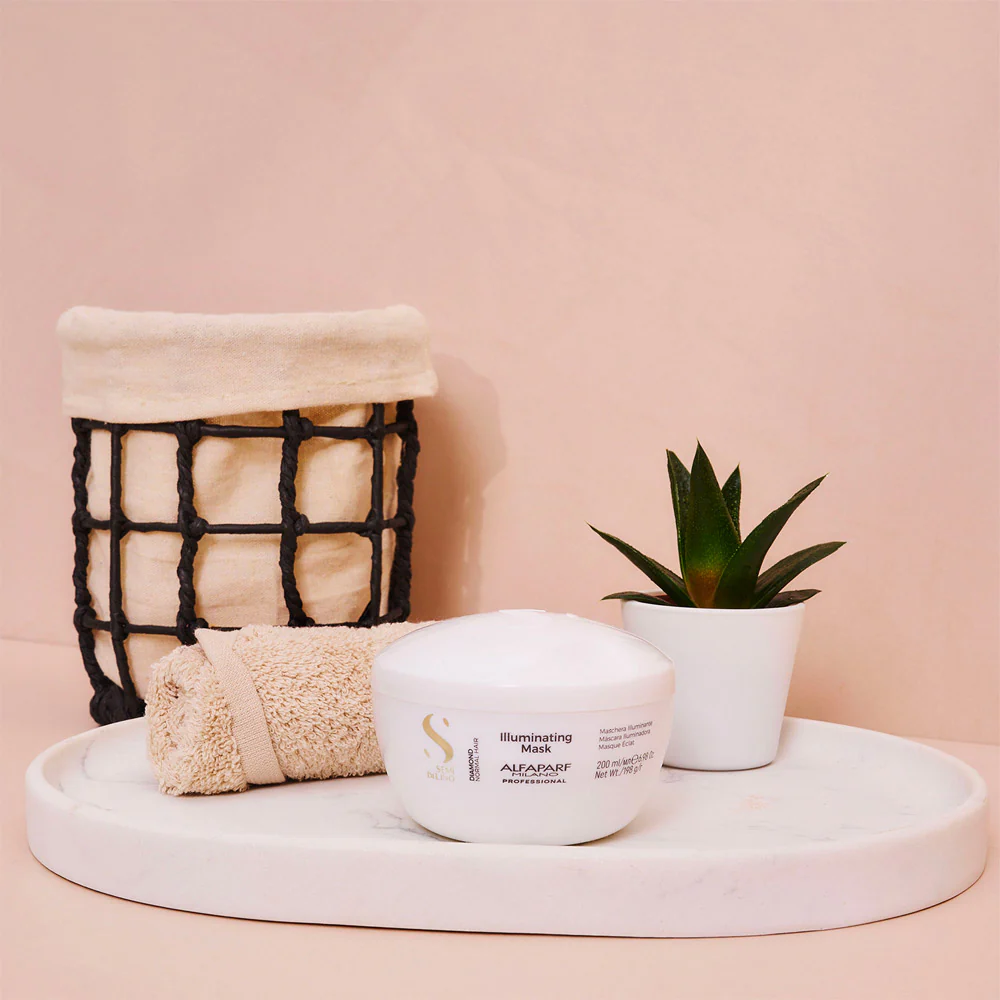Alfaparf Milano Semi Di Lino Diamond Illuminating Mask 200ml - maschera illuminante - Image 5