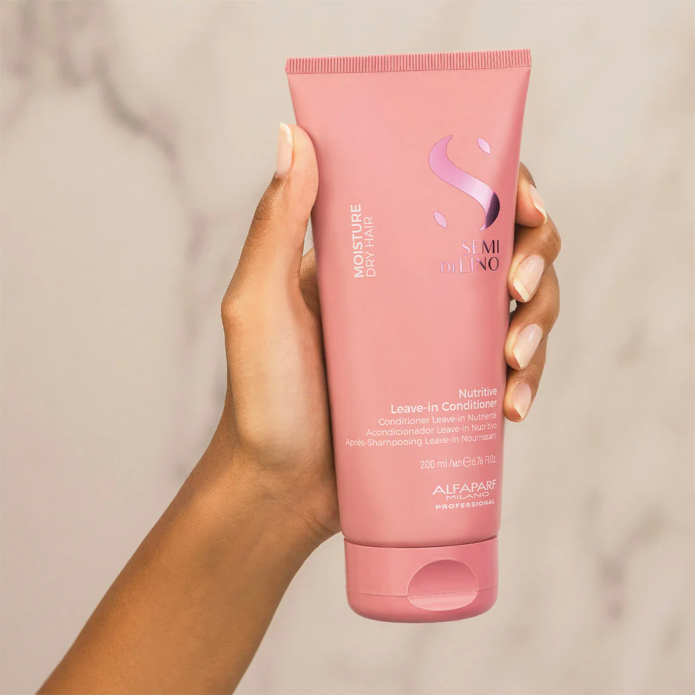 Alfaparf Milano Semi Di Lino Moisture Nutritive Leave-In Conditioner 200ml - balsamo nutriente senza risciacquo - Image 3
