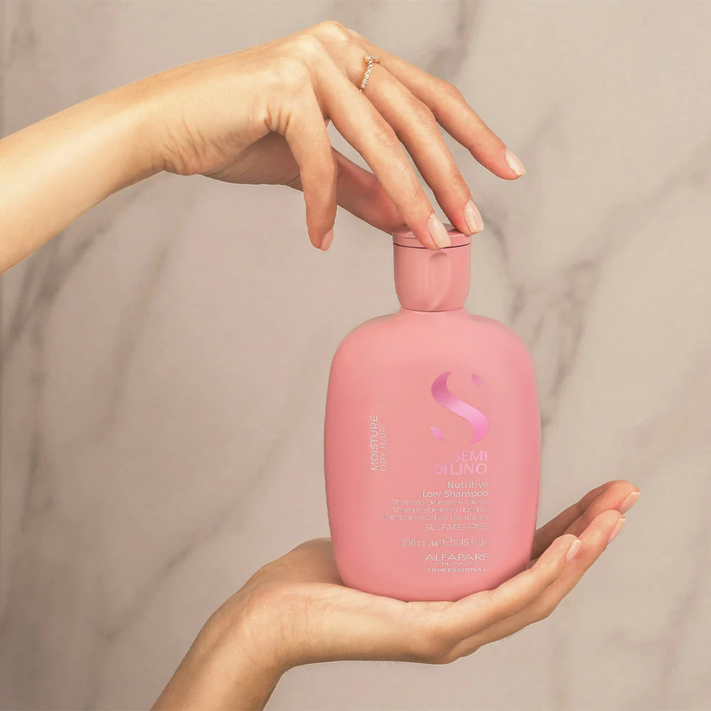 Alfaparf Milano Semi Di Lino Moisture Nutritive Low Shampoo 250ml - shampoo delicato nutriente per capelli secchi - Image 3