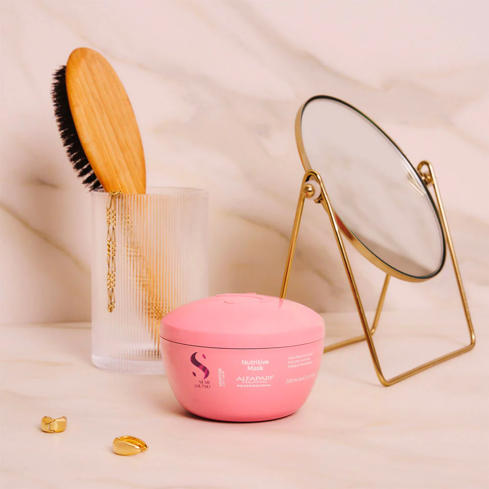 Alfaparf Milano Semi Di Lino Moisture Nutritive Mask 200ml - maschera nutriente per capelli secchi - Image 5