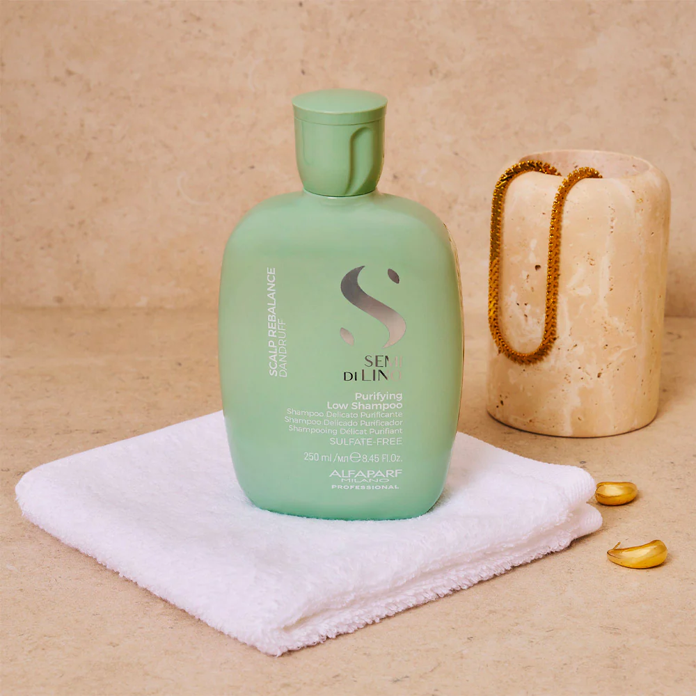 Alfaparf Milano Semi Di Lino Scalp Rebalance Purifying Low Shampoo 250ml - shampoo delicato purificante - Image 4