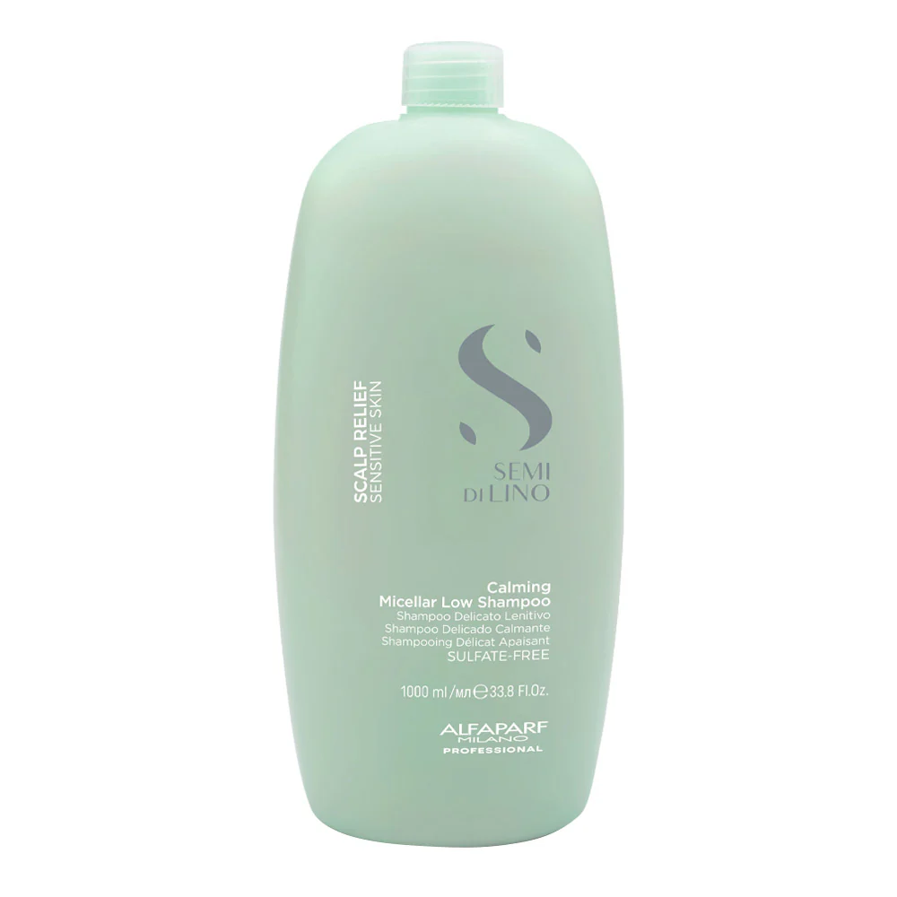 Alfaparf Milano Semi Di Lino Scalp Relief Calming Micellar Low Shampoo 1000ml - shampoo delicato lenitivo