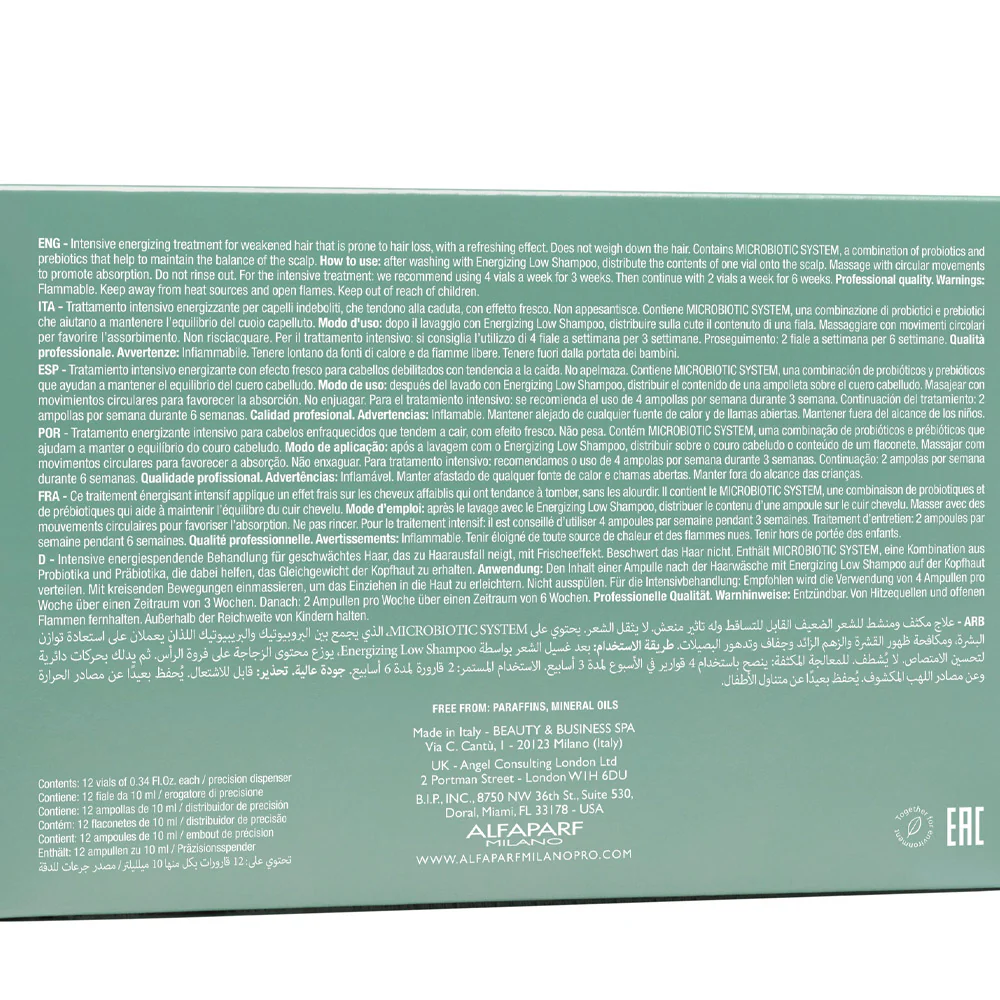 Alfaparf Milano Semi Di Lino Scalp Renew Energizing Lotion 12x10ml - fiale energizzanti - Image 6
