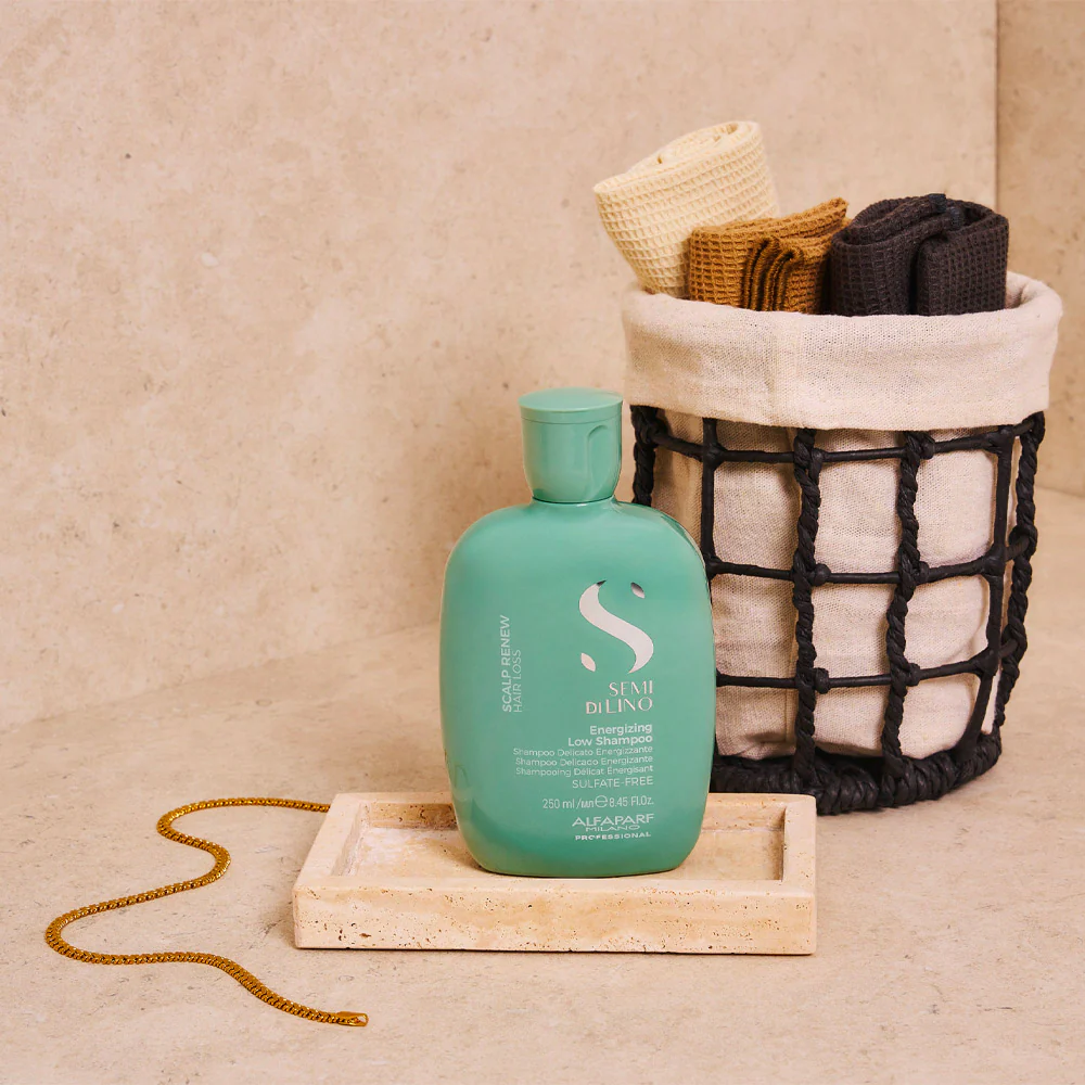 Alfaparf Milano Semi Di Lino Scalp Renew Energizing Low Shampoo 250ml - shampoo delicato energizzante - Image 4
