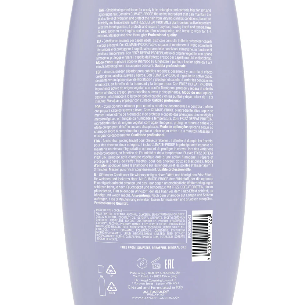 Alfaparf Milano Semi di Lino Smooth Smoothing Conditioner 1000ml - balsamo lisciante - Image 2