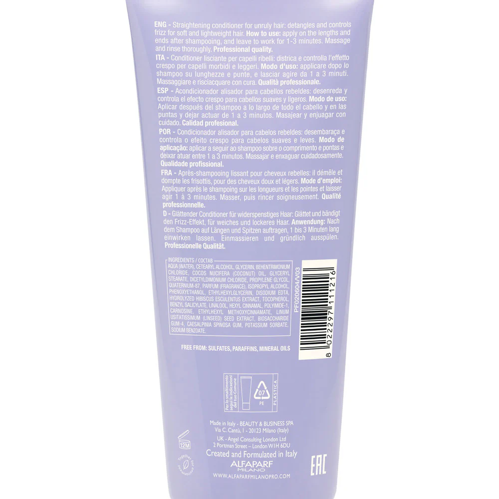 Alfaparf Milano Semi di Lino Smooth Smoothing Conditioner 200ml - balsamo lisciante - Image 3